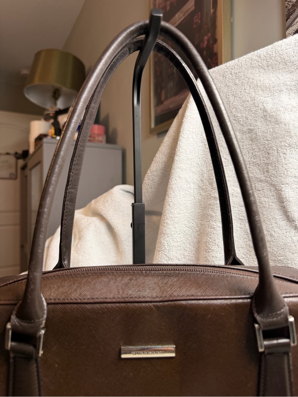 Burberry Structured Satchel Handbag - Picture 3 of 9